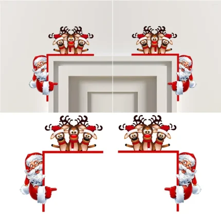 Home Christmas Decorations 1Pc Santa Clau Door Corner Diy Ing Creatives Colgante De Navidad